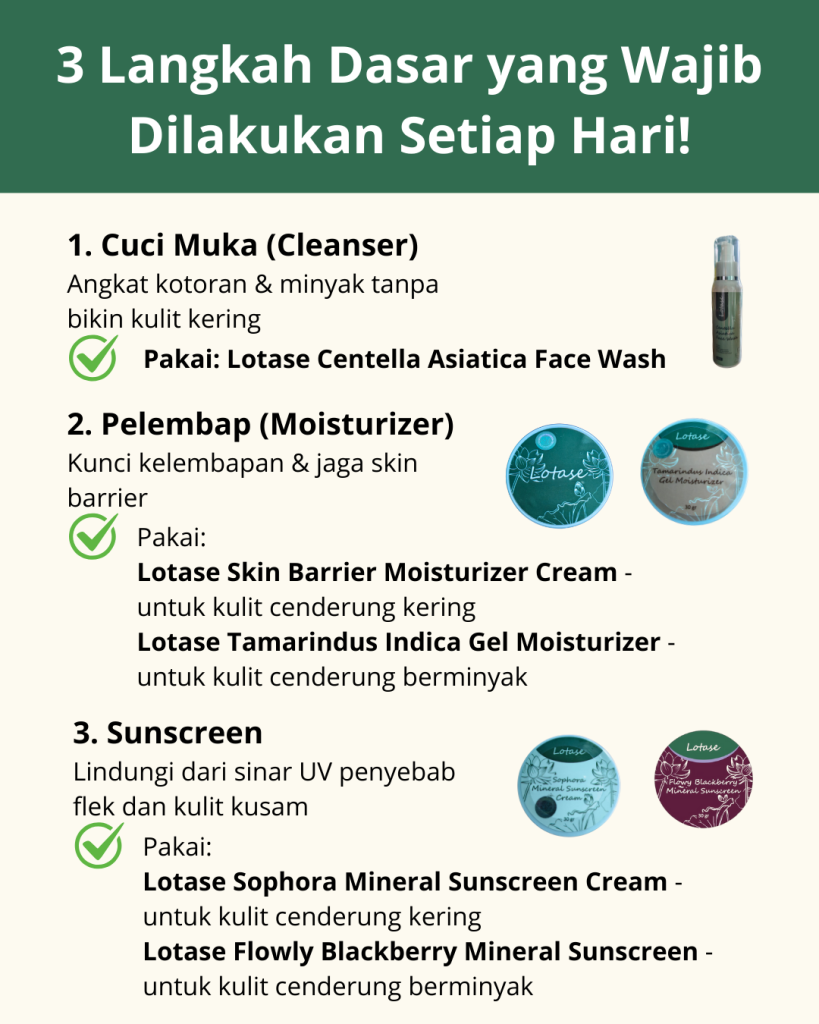 3 langkah basic skincare routine