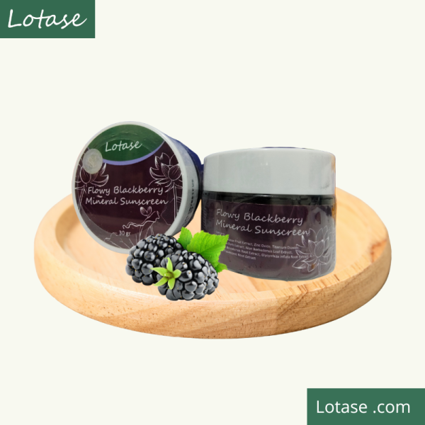 LOTASE Flowy Blackberry Mineral Sunscreen 2 pc