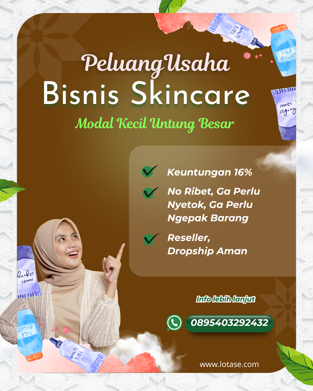 Reseller skincare Reseller kosmetik Agen skincare Agen kosmetik Distributor skincare Distributor kosmetik Peluang bisnis skincare Peluang bisnis kosmetik Jualan skincare Jualan kosmetik Supplier skincare tangan pertama Supplier kosmetik tangan pertama Modal kecil untung besar Bisnis tanpa modal Penghasilan tambahan Usaha sampingan online Jualan online mudah Bisnis rumahan Fleksibel kerja dari rumah Passive income Bisnis sampingan mahasiswa Peluang usaha ibu rumah tangga Reseller dropship Bisnis tanpa stok barang Bimbingan bisnis online