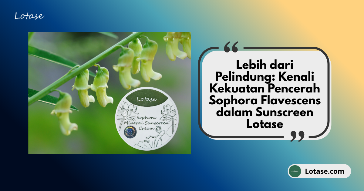 Manfaat Sophora Flavescens: Rahasia Kulit Cerah di Sunscreen Lotase